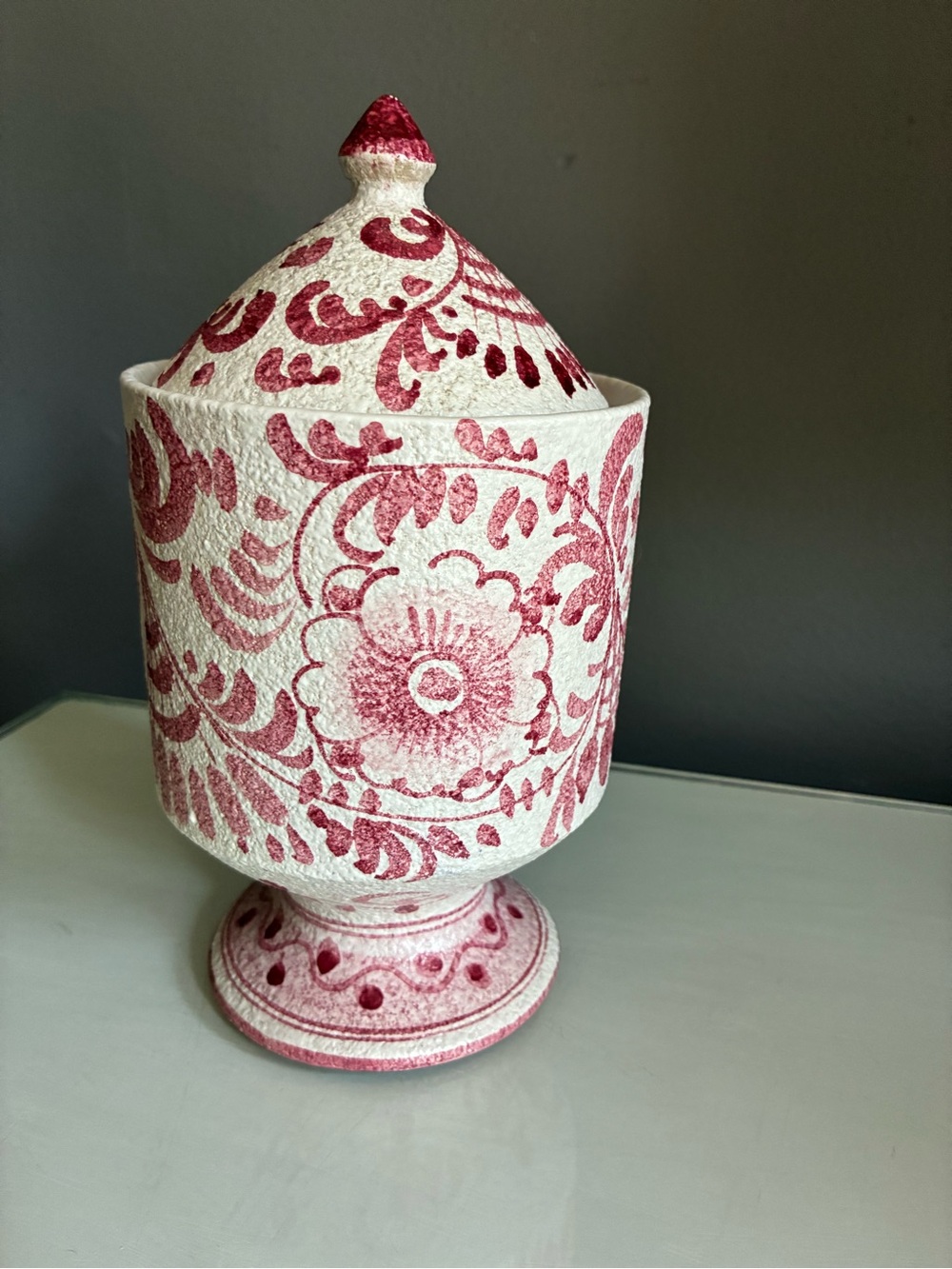 Mid Century Italian Pottery Canister